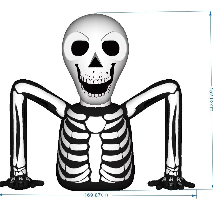 5.5 FT Ground Breaking Skeleton Halloween Inflatable
