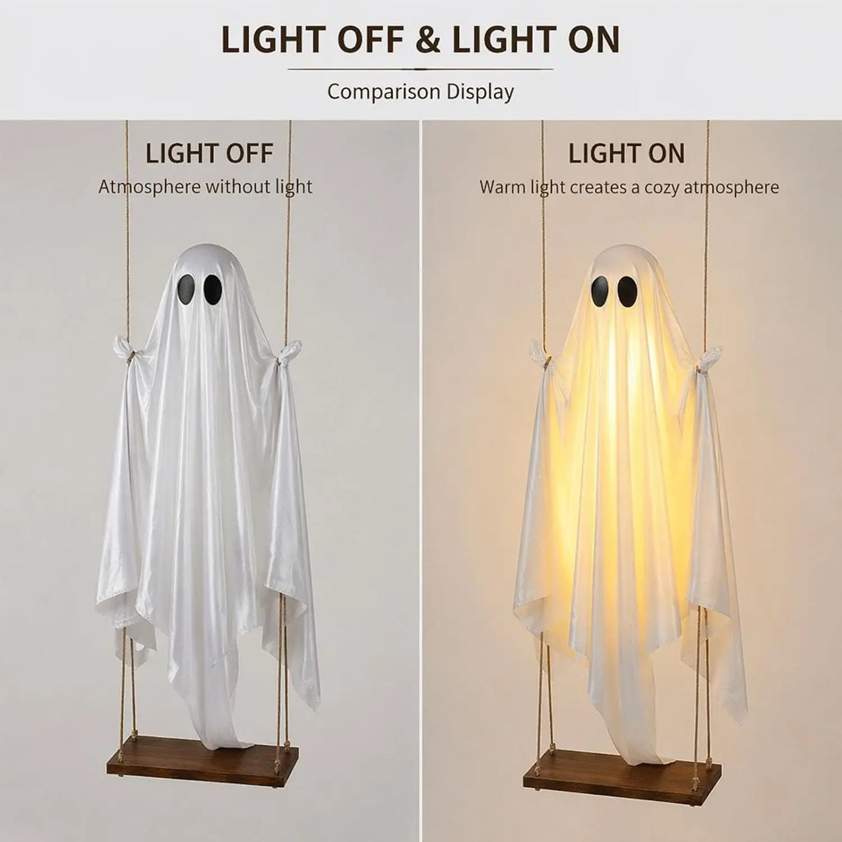 6FT Swinging Ghost Halloween Decoration