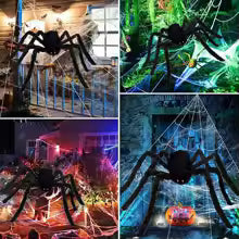 Giant Halloween Black Spider